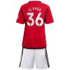 Maglia ufficiale Manchester United Elanga 36 Casa 2023-24 per Bambino